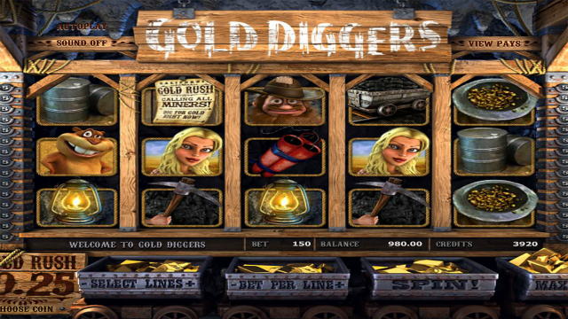 Бонусная игра Gold Diggers 10
