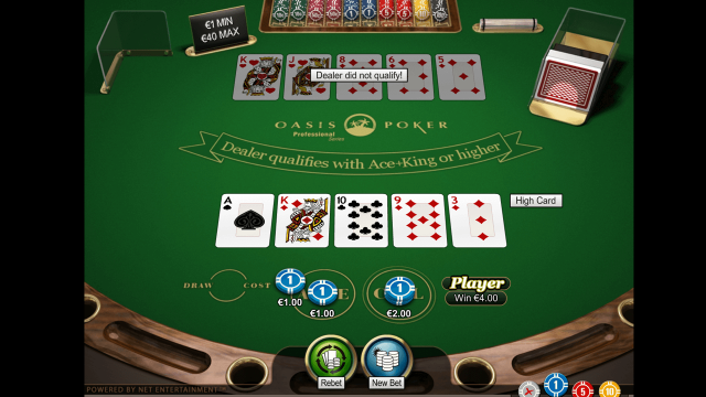Бонусная игра Oasis Poker Professional Series 5