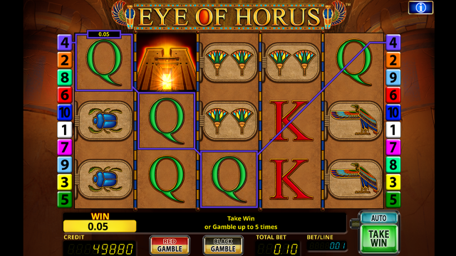 Бонусная игра Eye Of Horus 2