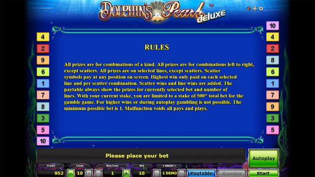 Бонусная игра Dolphin's Pearl Deluxe 2