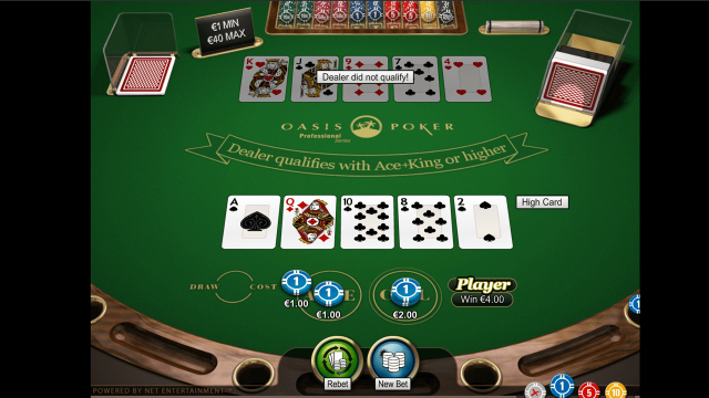 Игровой интерфейс Oasis Poker Professional Series 3