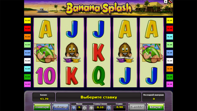 Бонусная игра Banana Splash 5